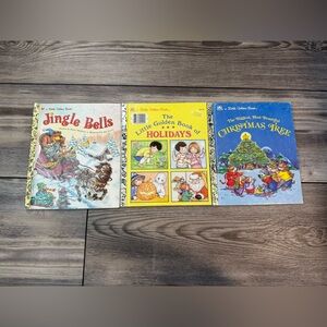 Little Golden Book Collection Holiday Books Set of 3 Books
